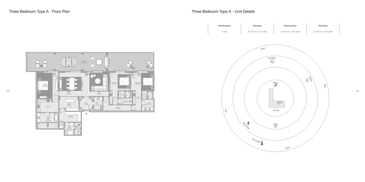 Floor plans: 3 bedrooms, with maid's room, some with a study
