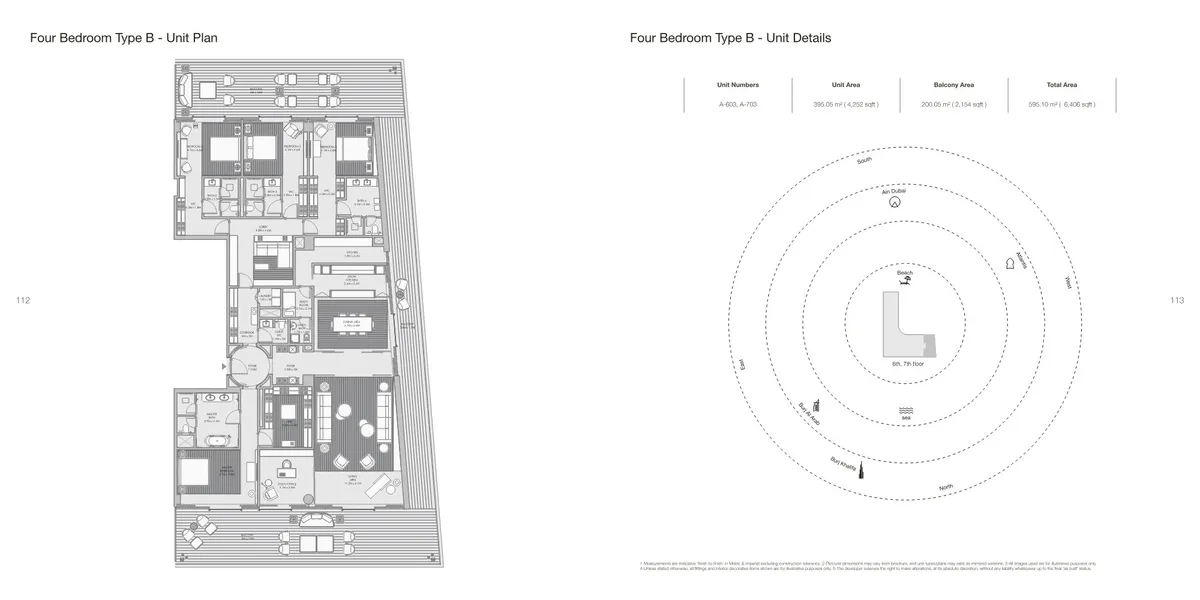 Floor plans: 4 bedrooms, with maid's room and study